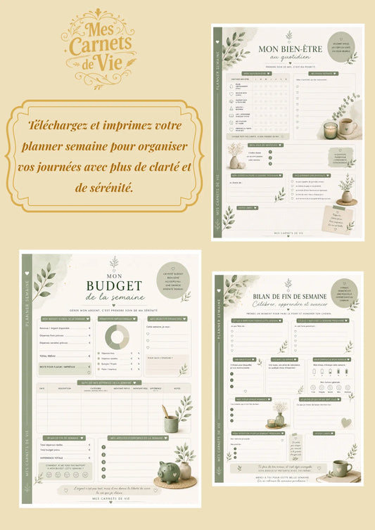Planner Semaine à télécharger