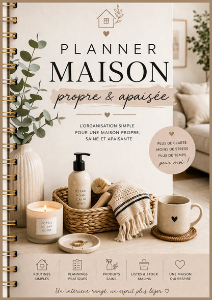 Planner Maison Propre & Apaisée à télécharger