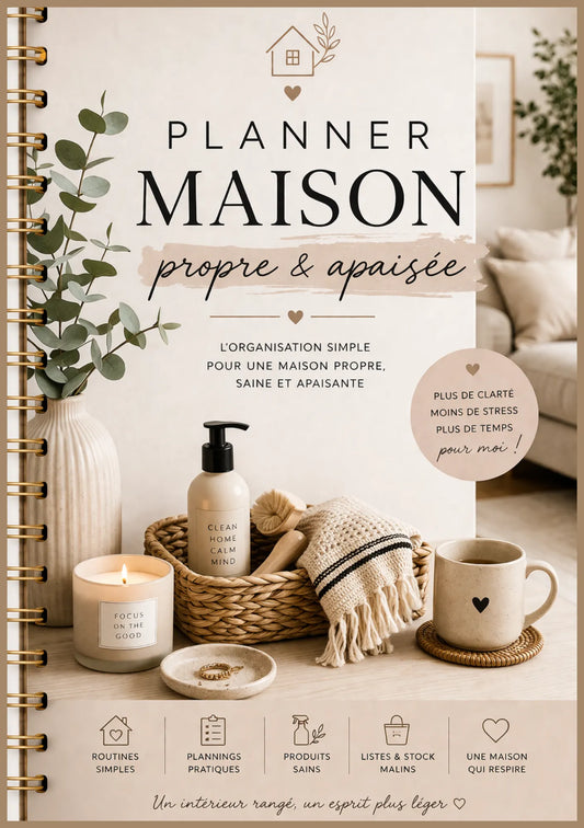 Planner Maison Propre & Apaisée à télécharger