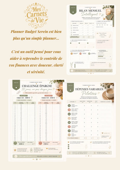 Planner Budget Serein à télécharger