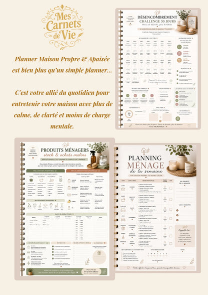 Planner Maison Propre & Apaisée à télécharger